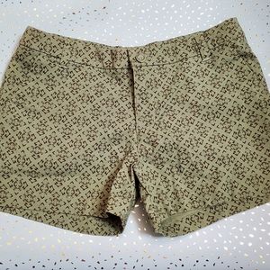 Patagonia Women's All-Wear Shorts 4" Size 10 Desert Diamonds Camp Green